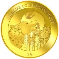Puregold 5g Wolf Gold Medallion | 999.9 Pure Gold