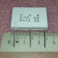 5W 0.1R/0.22R/0.27R/0.33R/0.47R 3PIN MPR R1J X2/MPR R22J X2/MPR R33J X2/MPR R47J X2/ 5W RESISTOR 3PI