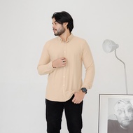 Kemeja Pique Hey Man LS Material CVC Pique 24S Premium