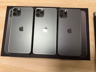 iPhone 11 Pro Max 256Gb黑色及綠色 512GB換過屏幕