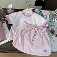 Alo t-shirt set with dynamic skirt