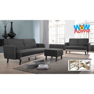 Modern Nordic Fabric Sofa Set (2 &amp; 3 Seater + 1 Stool)