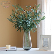 Olive Branches Artificial Green Plants Olive Fruits Leaves Home Decoration Artificial Flowers Garden