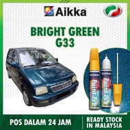 AIKKA G33 BRIGHT GREEN ORIGINAL COLOUR PERODUA KANCIL Paint Automotive Spray Kereta Cat Automotif 2K
