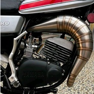 Yamaha DT100 FMF Oval Yamaha DT100 Stainless Steelknalpot
