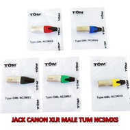 Canon XLR TUM NC3MXS Silver Male Jack Connector XLR Male Audio Connector
