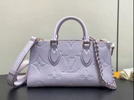 LOUIS VUITTON ONTHEGO EAST WEST 粒面牛皮 Tote包 單肩斜跨包
