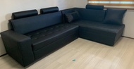 German Leather L shaped Sofa