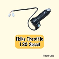 Ebike Throttle with 123 Speed Selector