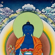 古董醫藥師佛唐卡 古代療法