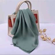 HIJAU Hijab Sage Bella Square/ Sage Green Hijab / Hijab pollycoton Sage green