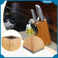 [Direrxa] Knives Block Kitchen Tool Organizer Knives Holder Anti Slip Base Strong for Chefs Storage 