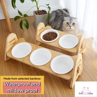 Ready Stock Cat Bowl Adjustable Cat Bowl Bomboo Cat Bowl Double Cat Bowl Triple Cat Bowl