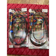 SC SIAM Brake Hose L Alloy High PSI 36inch Universal / Hose Brek Alloy PSI SC SIAM Kepala L (90°) Un