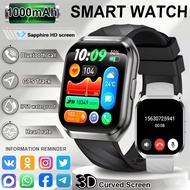 Outdoor Sports Fitness Smart Watch 1.83inch 3D Curved Screen Display BT Calling 1000mah Large Batter