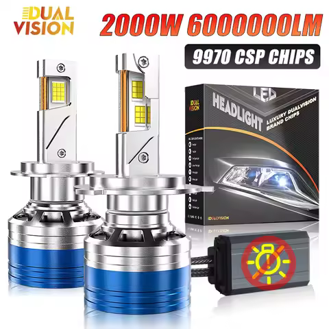 Dualvision K9C Pro 2000W H7 Led Headlight Bulbs 6000K LED H1 H4 H11 HB3 9005 HB4 9006 HIR2 9012 Led 