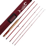 Aventik Whisperer Fly Fishing Rod 4 Pieces, 6FT 0/1/2/3wt, 7FT 3/4wt, 24T Corbon Fiber Fast Action S
