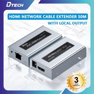 DTECH HDMI Extender 1080P 4K 60HZ Cat5 Cat6 50M Single Cable HDMI Extender For Computer TV DT-7009C