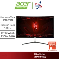 ACER NITRO ED270U S3 / ED270US3 27" CURVED GAMING MONITOR ( 27" VA WQHD / 1MS / 180HZ / FREESYNC / H