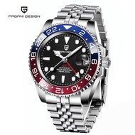 Pagani Design Japan NH34 GMT Automatic Mechanical Men Watch  Luxury Mens Stainless Steel Watch Top B