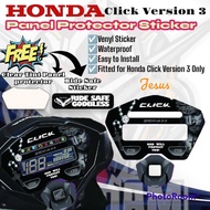 Click Version 3 Panel Protector Sticker / Click Version 3 Accessories