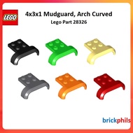 Lego Part 28326 4x3x1 Mudguard with Arch Curved (2pcs per Lot)