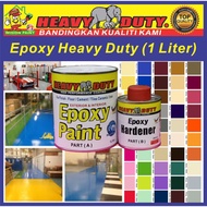 ( 1L ) HEAVY DUTY EPOXY Floor Coating 💥 A+B Cat Lantai Epoxy Water Proofing / Flooring Cat Lantai / Concrete / tiles