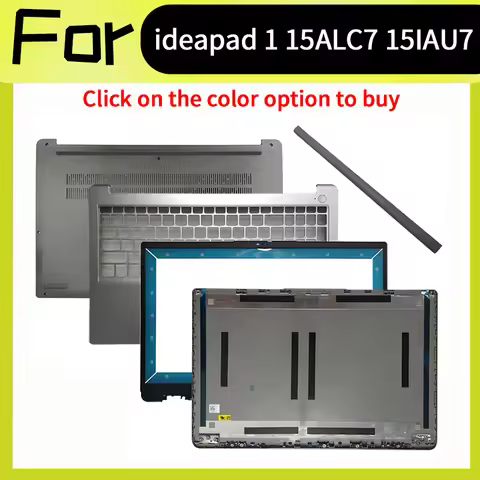 Silver Gray Laptop Accessorie For IdeaPad 1-15IJL7 1 15IAU7 1 15ALC7 1 15IGL7 2022 Replacement Housi
