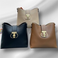 BONNIE HANDBAG WANITA SLING BAG ( SM2643) WARNA BROWN , BEIGE DAN COFFE Beg Crossbody