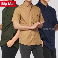 KEMEJA BIG Mall [M-XXXXL] PREMIUM Men's Short Sleeve Shirt Mall