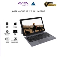 Avita Magus 12.2'' 2-in-1 Detachable Laptop NS12T5MYC42B-CH  Celeron N4020, 4GB, 128GB SSD