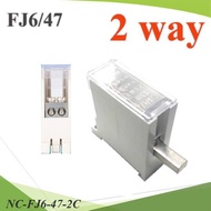 NC Busbar Pin Type FJ6/47 MCB Din rial 63A 2-Hole Breaker..