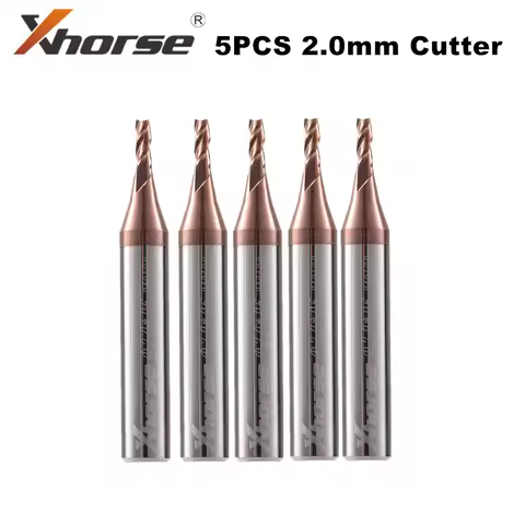 Xhorse 2.0mm Milling Cutter for CONDOR XC-MINI/XC007/XC002 Dolphin XP005 Key Cutting Machine 5pcs/lo