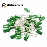 50PCS Polyester Film Capacitor 100V 1nF 2.2nF 10nF 33nF 47nF 82nF 100nF 2A102J/152/222/332/472/562/6