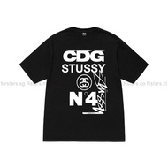 STUSSY & CDG T-SHIRT BLACK