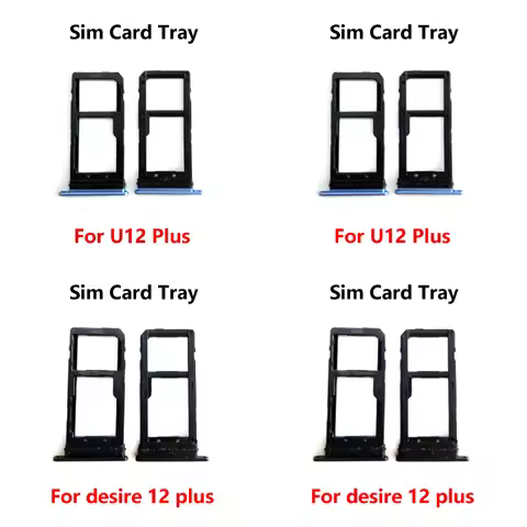 Sim Card Slot Tray For HTC U12 Desire 12 Plus Holder Sim Card Reader Socket Replacement Parts