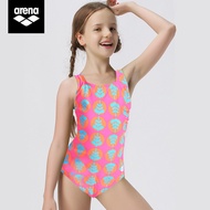 Arena arena arena Children One-Piece Triangle Swimsuit Cute Mickey Series Girls Swimsuit High Elasti