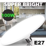 220V E27 Lampu LED Super Terang 20W 30W 40W 60W 100W UFO Lampu LED Lampu Meja Penerangan Putih Hanga
