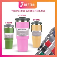 Destro 1200ml/890ml/600ml Thermos Bottle Vacuum Insulated Tumbler Hot And Cold Stainless Steel Water