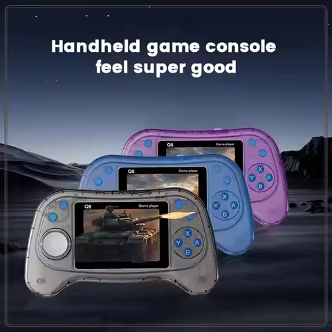 Reliable-Q8 Handheld Game Console 3.0 Inch Screen 800-In-1 Classic Games Retro Game Console Support 