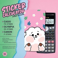 STICKER CALCULATOR |  FX-570MS CASIO (1st edition) | ES-570MS OLYMPIA | F-570SG CANON | BT21 | STICK