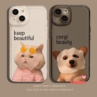 Couple Phone Case For Redmi Note 13 12 11 11T 11E Pro Plus 11S 4G 5G K60 K50 K40 K30 Pro Ultra K60E Gaming K40S K30S Funny Mask Corgi Soft Cover Mask Cat Phone Cases