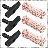 [I O J E] 3Pack 10 Ft X 9/64in(3.5mm) Pull Cord Rope with StarterHandle, Braided Ropes with High Ten