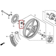 LY MOTO 1Pc Rear Wheel/Hub Oil Seal/Dust Seal (Right Side) Para Sa XRM 125 Carb / FI (Totoo