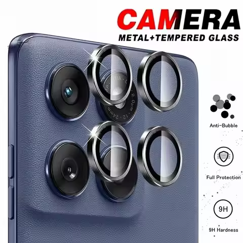 Aluminum Alloy Ring Camera Glass for Motorola Edge 60 Fusion 5G 9D Rear Lens Cap on Moto Rola Edge60