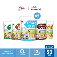 อะมิโนวิต Amino Vit อาหารทดแทนโปรตีนจากธรรมชาติ ฟื้นฟูการทำงานของไต หมอบุญชัย 1 ห่อ 10 ซอง