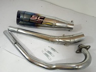 Knalpot SC Project S1 Silincer Bakar Leheran Krum Mx King