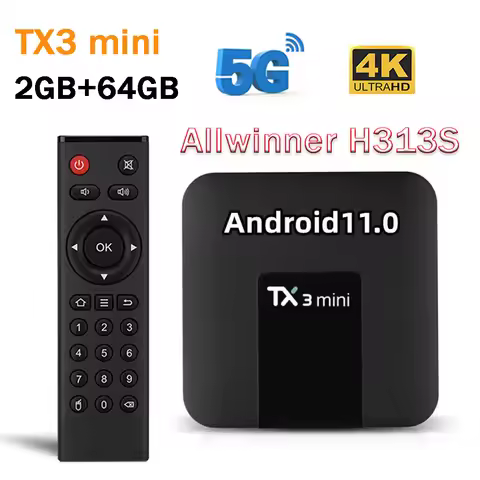 TV Box Original Tanix TX3 mini 2G 16G Android 11.0 HD 4K Allwinner H313S Dual WiFi 4G 5G TX3 TV Box 