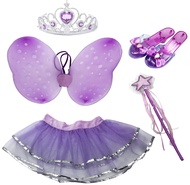 Liberty Imports Little Fairy Princess Dress Up Game, Role Play Costume with Shoes, Wand, Tutu, Wings