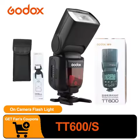 Flash Godox TT600 TT600S GN16 HSS Thinklite 180° Rotation Built-In 2.4GHz X Wireless Radio System fo